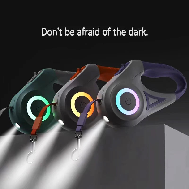 LAISSE RETRACTABLE LED: NEON