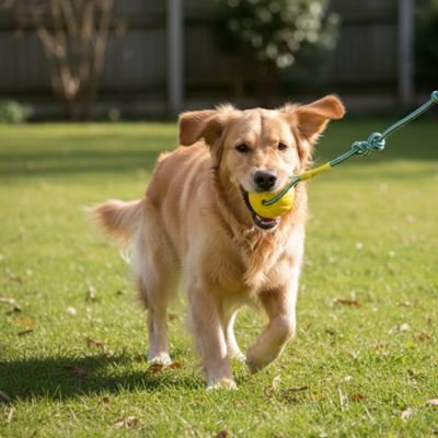 Jouet indestructible pour Chien balle jaune